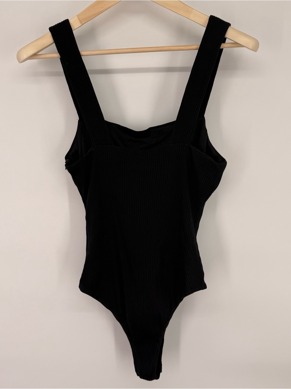 NWT Princess Polly Ribbed Black One-Piece Bodysuit Size 10 - Picture 2 of 7
